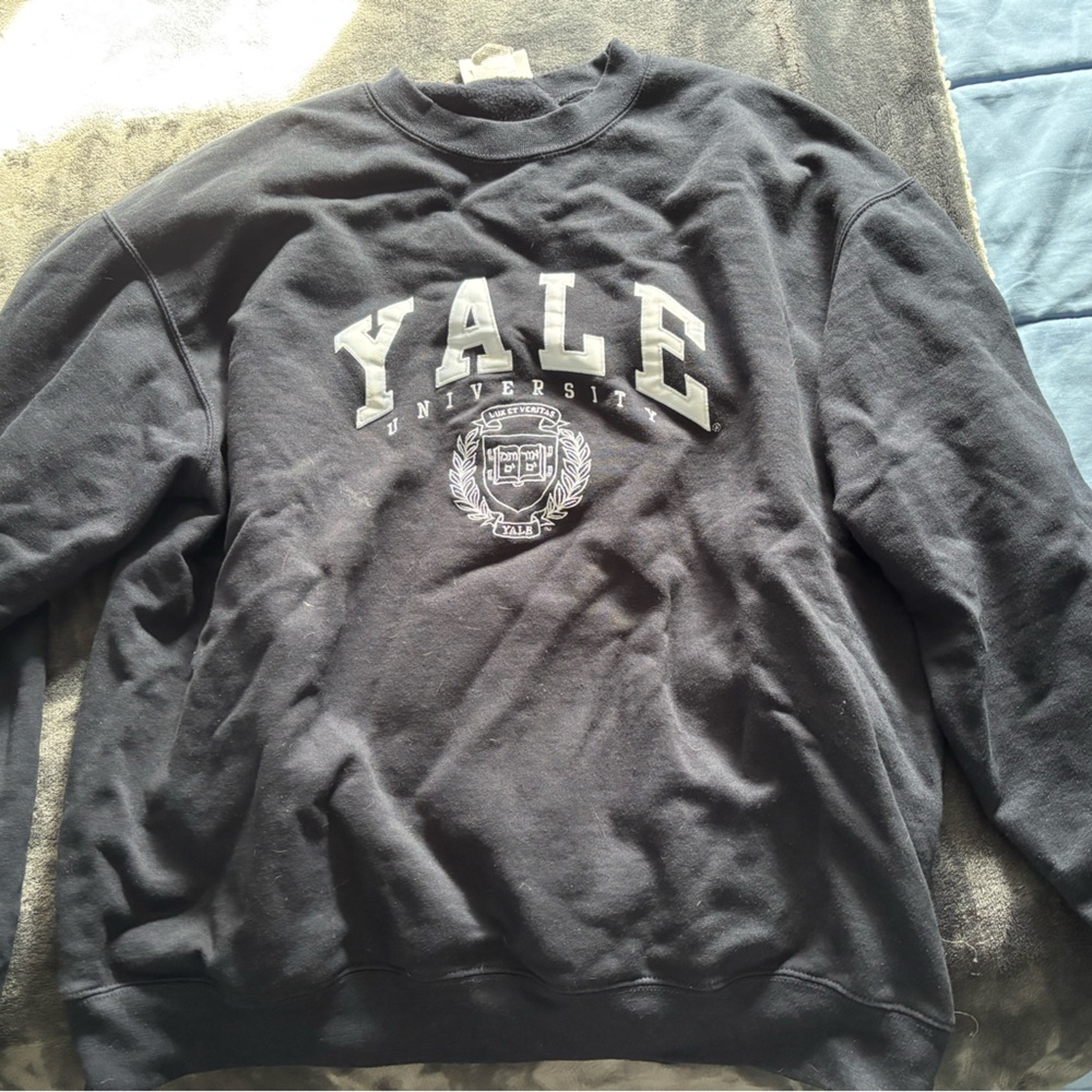 Dark Blue Champion Crewneck.